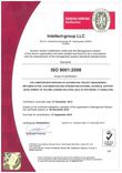 Certificate of the standard ISO 9001:2008 BUREAU VERITAS Certifications, 2012